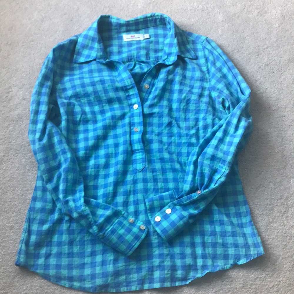 Vineyard Vines gingham top